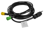 MANTES elektripaigaldis, paadihaagise juhtmestik 4,4 m, 7-kontaktiline pistik, 2x5-kontaktilised bajonettühendused
