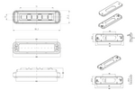 Hoiatuslamp WAŚ 2466 W285 Vilkuv LED-tuli oranž MASTER/SLAVE