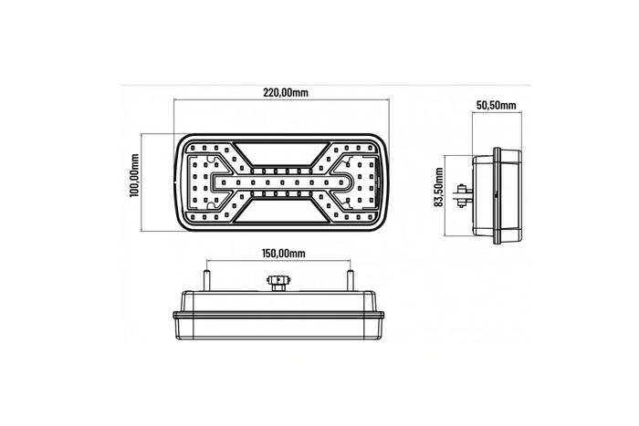 KAMAR X-SPIDER L2430+L2431 tagatuled bajonettühendusega 5PIN 7 funktsiooni vasak+parem