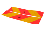 Kleebised, helkurkleebised, lühikesed HERMON, raskeveokite märgistusplaadid, 565x132mm, vasak+parem