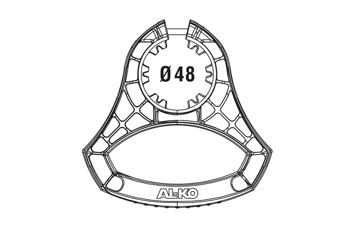 AL-KO 1931978 manööverduskäepide 48 mm tugirattale
