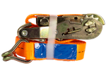 Neljast UNITRAILER 6m/25mm/1t oranžist transpordirihmast koos pingutiga komplekt