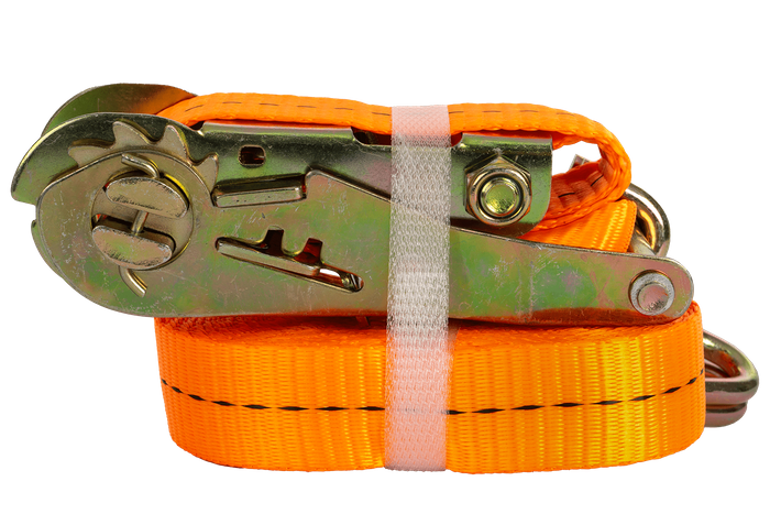 Neljast UNITRAILER 6m/25mm/1t oranžist transpordirihmast koos pingutiga komplekt