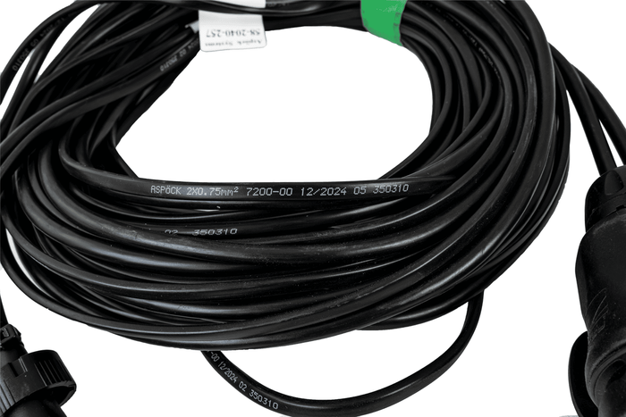 ASPÖCK elektripaigaldus haagis puksiirauto rakmed 7 m 13/8 PIN pistik bajonettid 2x 5 PIN